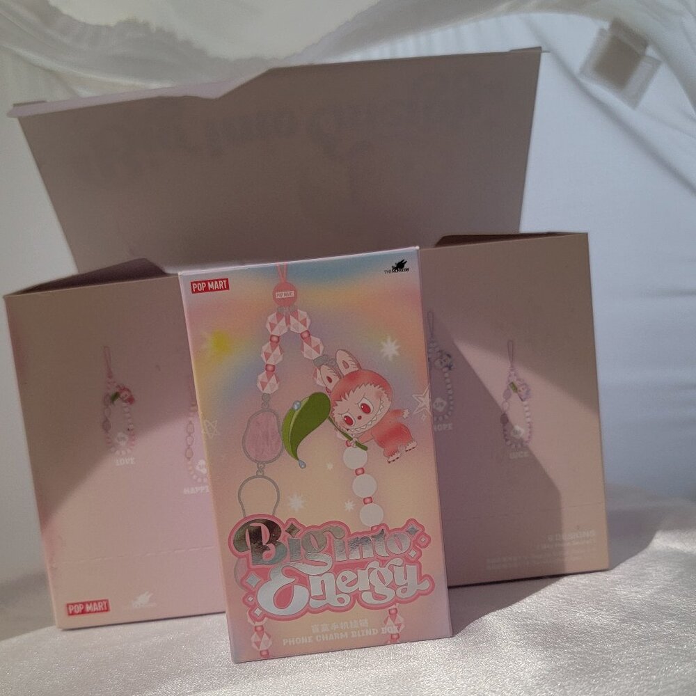 Authentic Big into Energy Phone Charms keychain Labubu Blind Box
